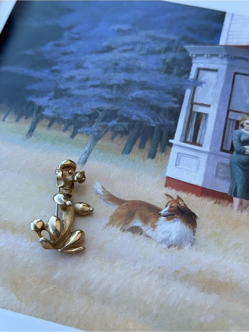 Vintage Sarah Coventry Gold-Tone Poodle Brooch